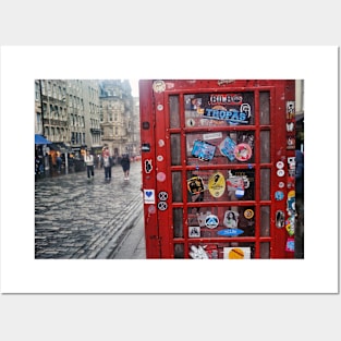 Red Telephone Box on Royal Mile, Edinburgh Posters and Art